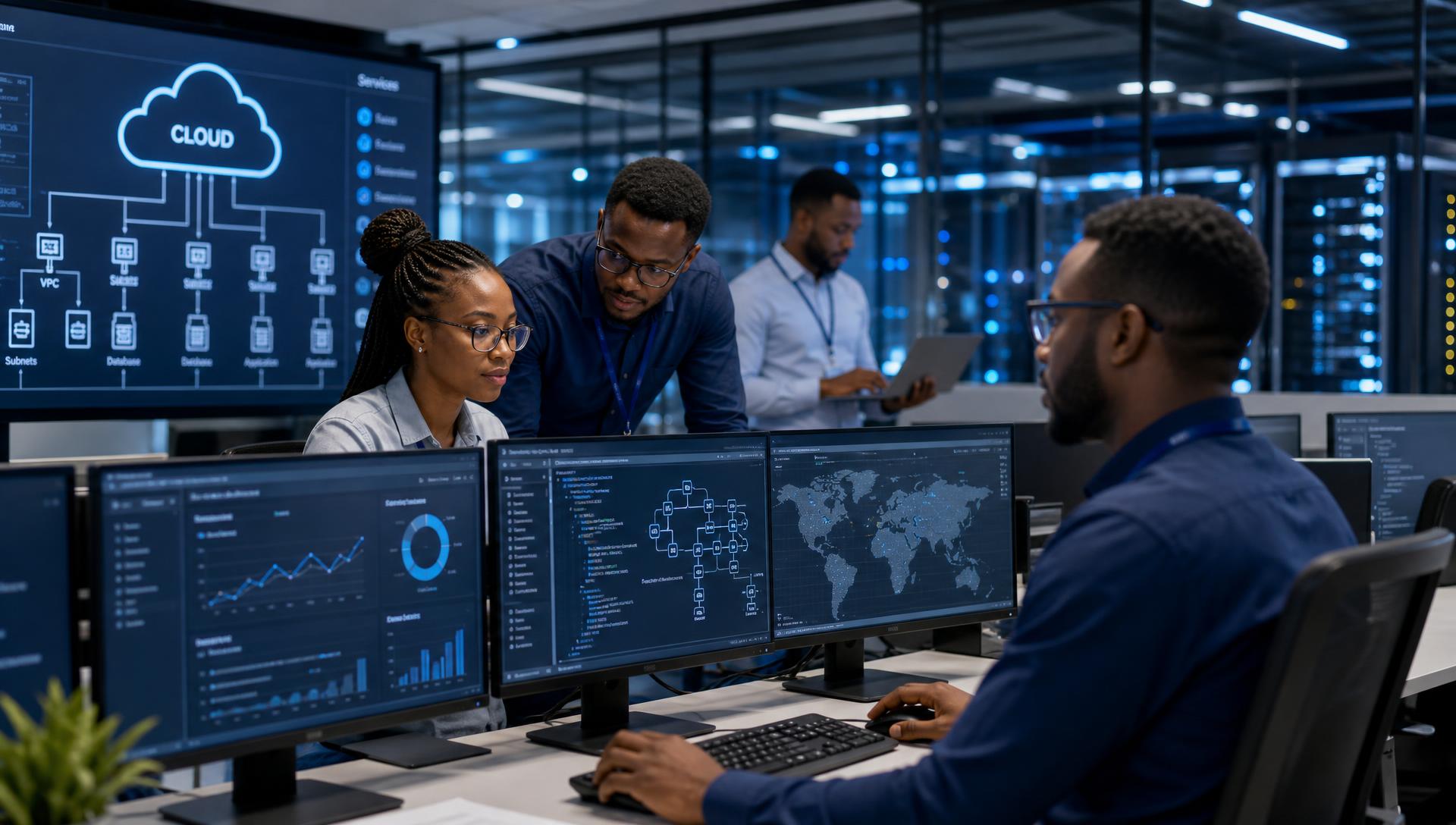 Engineers managing cloud infrastructure and integrations